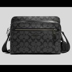 Coach West Camera Bag In Signature Canvas
